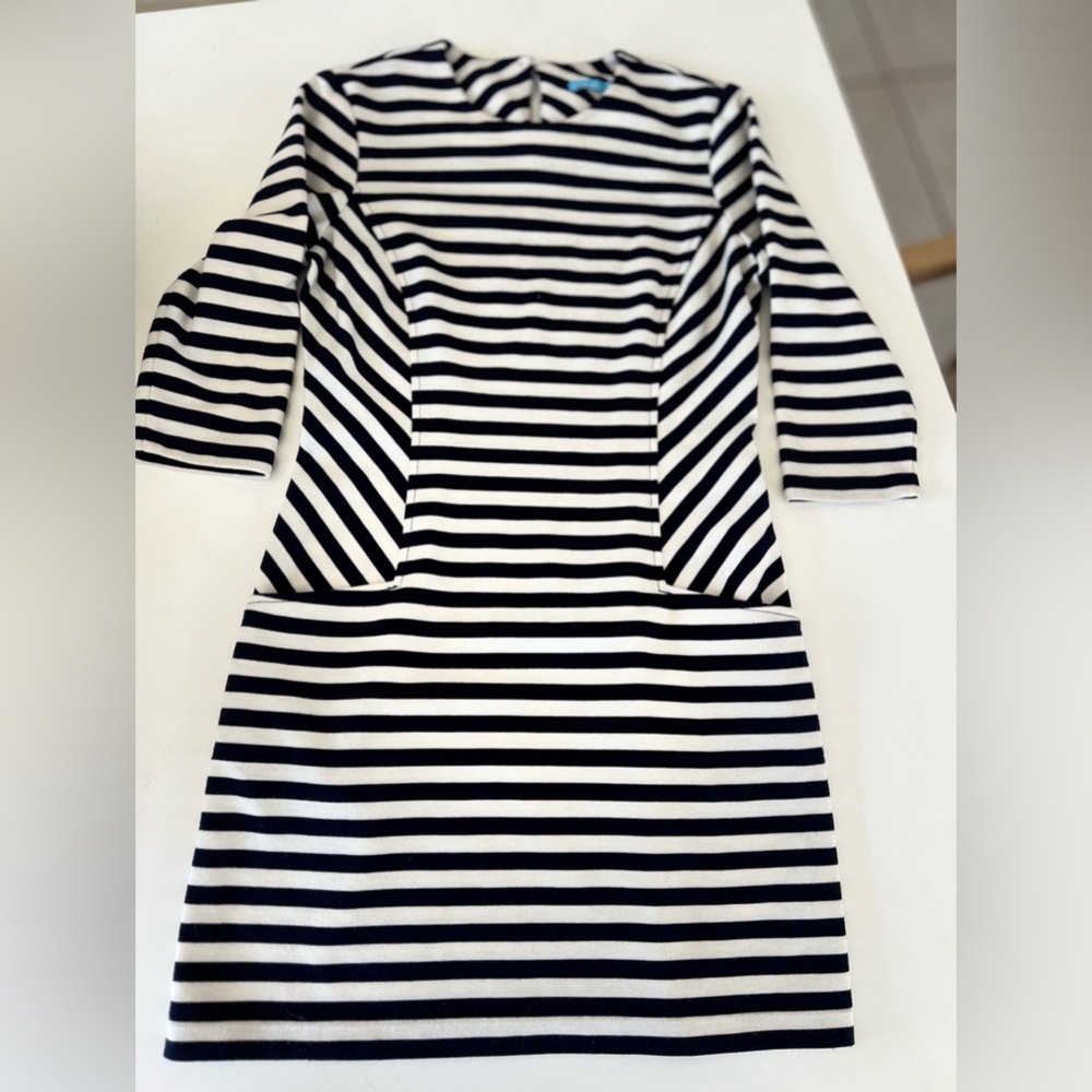 3/4 sleeve Stripped Sailor Dress by J. Mc Laughlin